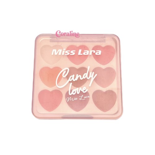 پالت لیپ گلاس قلبی میسلارا Miss Lara